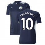 2021-2022 Man City Training Shirt (Peacot) (KUN AGUERO 10)