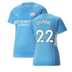 2021-2022 Man City Womens Home Shirt (DUNNE 22)
