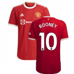 2021-2022 Man Utd Authentic Home Shirt (ROONEY 10)