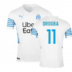 2021-2022 Marseille Authentic Home Shirt (DROGBA 11)