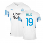 2021-2022 Marseille Home Shirt (MILIK 9)