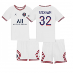 2021-2022 PSG Little Boys Fourth Kit (BECKHAM 32)