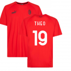 2022-2023 AC Milan Casuals Tee (Red) (THEO 19)