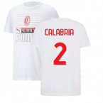 2022-2023 AC Milan FtblCore Tee (White) (CALABRIA 2)