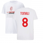 2022-2023 AC Milan FtblCore Tee (White) (TONALI 8)