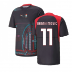 2022-2023 AC Milan Gameday Jersey (Black) (IBRAHIMOVIC 11)