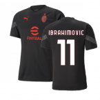 2022-2023 AC Milan Training Jersey (Black) - Kids (IBRAHIMOVIC 11)