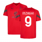 2022-2023 AC Milan Training Jersey (Red) (INZAGHI 9)