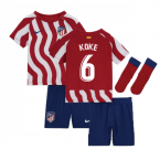2022-2023 Atletico Madrid Home Infants Kit (KOKE 6)
