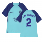 2022-2023 Atletico Madrid Training Shirt (Copa) - Kids (J M GIMENEZ 2)