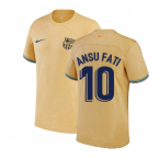 2022-2023 Barcelona Away Shirt (Kids) (ANSU FATI 10)