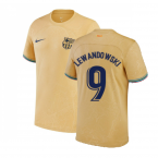 2022-2023 Barcelona Away Shirt (Kids) (LEWANDOWSKI 9)