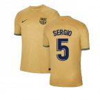 2022-2023 Barcelona Away Shirt (SERGIO 5)