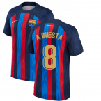 2022-2023 Barcelona Home Shirt (A INIESTA 8)