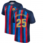 2022-2023 Barcelona Home Shirt (AUBAMEYANG 25)