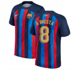 2022-2023 Barcelona Home Shirt (Kids) (A INIESTA 8)