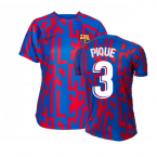 2022-2023 Barcelona Pre-Match Training Shirt (Blue) - Ladies (PIQUE 3)