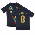 2022-2023 Barcelona Pre-Match Training Shirt (Obsidian) (A INIESTA 8)