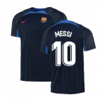 2022-2023 Barcelona Strike Training Shirt (Obsidian) (MESSI 10)