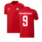 2022-2023 Bayern Munich 3S DNA Tee (Red) (LEWANDOWSKI 9)