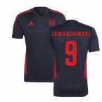 2022-2023 Bayern Munich Training Shirt (Black) (LEWANDOWSKI 9)