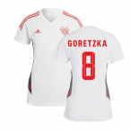 2022-2023 Bayern Munich Training Shirt (White) - Ladies (GORETZKA 8)