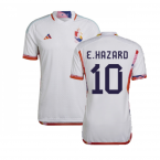 2022-2023 Belgium Authentic Away Shirt (E.HAZARD 10)