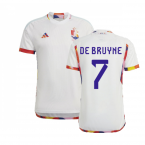 2022-2023 Belgium Away Shirt (DE BRUYNE 7)