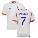 2022-2023 Belgium Away Shirt (Kids) (DE BRUYNE 7)