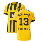 2022-2023 Borussia Dortmund Authentic Home Shirt (GUERREIRO 13)
