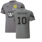 2022-2023 Borussia Dortmund Training Jersey (Smoked Pearl) (Your Name)
