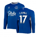 2022-2023 Everton Home Long Sleeve Shirt (CAHILL 17)