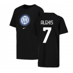 2022-2023 Inter Milan Crest Tee (Black) (ALEXIS 7)