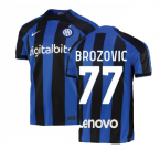 2022-2023 Inter Milan Home Shirt (BROZOVIC 77)