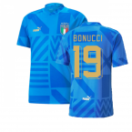 2022-2023 Italy Home Pre-Match Jersey (Blue) (BONUCCI 19)