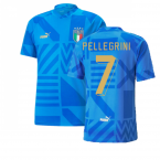 2022-2023 Italy Home Pre-Match Jersey (Blue) (PELLEGRINI 7)