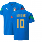 2022-2023 Italy Player Training Jersey (Blue) - Kids (INSIGNE 10)