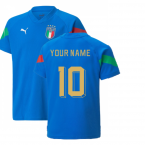 2022-2023 Italy Player Training Jersey (Blue) - Kids (Your Name)