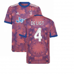 2022-2023 Juventus Third Shirt (Kids) (DE LIGT 4)