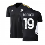 2022-2023 Juventus Training Shirt (Black) (BONUCCI 19)