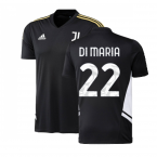 2022-2023 Juventus Training Shirt (Black) (DI MARIA 22)