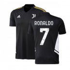 2022-2023 Juventus Training Shirt (Black) (RONALDO 7)