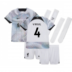 2022-2023 Liverpool Away Mini Kit (VIRGIL 4)