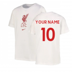 2022-2023 Liverpool Crest Tee (White) (Your Name)