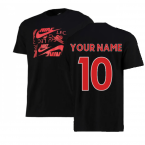 2022-2023 Liverpool Graphic Tee (Black) (Your Name)