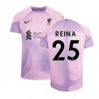 2022-2023 Liverpool Home Goalkeeper Shirt (Lilac) - Kids (Reina 25)
