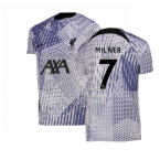 2022-2023 Liverpool Pre-Match Training Shirt (Pure Violet) - Kids (MILNER 7)