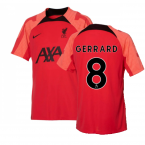 2022-2023 Liverpool Strike Training Jersey (Red) (GERRARD 8)
