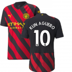 2022-2023 Man City Authentic Away Shirt (KUN AGUERO 10)