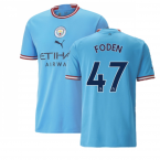 2022-2023 Man City Home Shirt (FODEN 47)